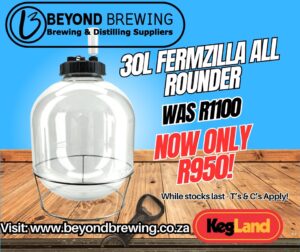 FermZilla - 30L - All Rounder - Pressure Rated Keg/Fermenter - NOW WITH STAINLESS HANDLE