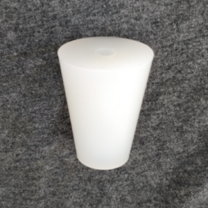 Silicone Bung 20mm x 36mm x 40mm long Bored for Airlock / Blow Off Tube (Fits 1 Gallon / 4L Carboy)