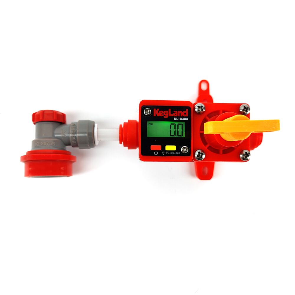 Digital Illuminated Mini Gauge 0-90psi (0-6.2bar) for Integrated Blowtie and In-line regulators - Image 3