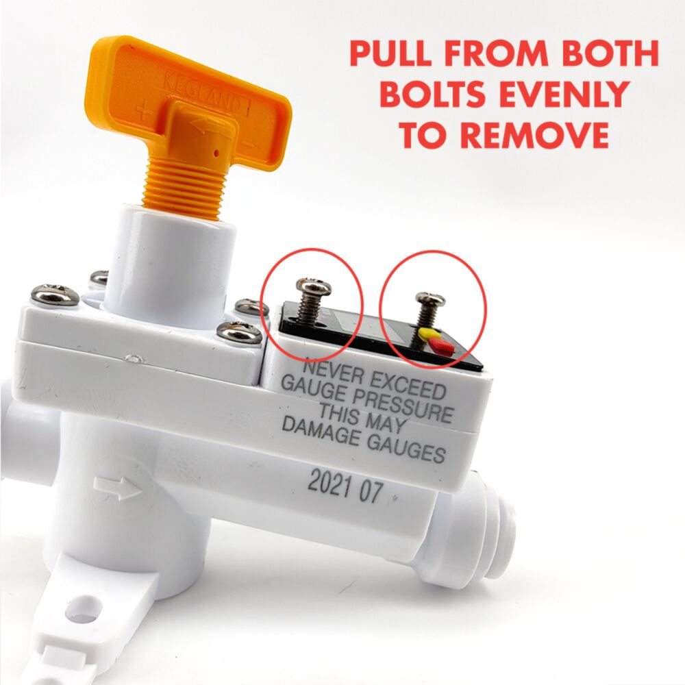 Digital Illuminated Mini Gauge 0-90psi (0-6.2bar) for Integrated Blowtie and In-line regulators - Image 4