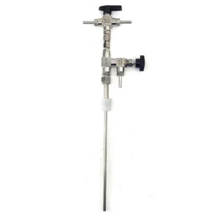 Stainless Tee Type Counter Pressure Bottle Filler 6.35mm (1/4") Duotight compatible barbs