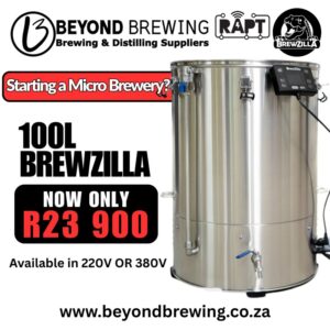 Gen 4 Brewzilla 100L with Pump 2200w/2200/2200w - 380V 3-Phase OR 220V 1-Phase