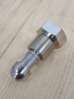 Type 10 X 1/4" Replacement Nut & Stem for N2 Regulators (Fits Suremix Bulnose 30 and 60 cylinders)