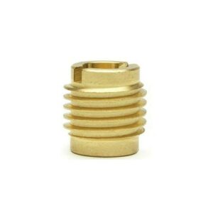 Brass Dual-Threaded Insert for Wooden Tap Handles