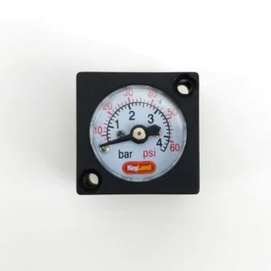 Mini gauge 27mm x 27mm x 8mm Radial Stem - 0-60psi