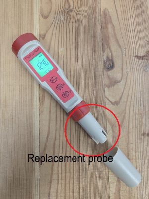 Replacement Electrode/Probe for Multifunction 4in1 pH Meter.