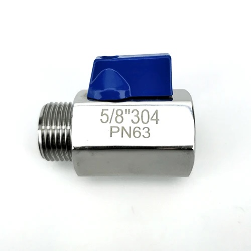 5/8" Stainless Steel Ball valve Female - Male