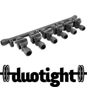 8mm (5/16) duotight x 6 Way Manifold with Check Valves & Isolation Valves